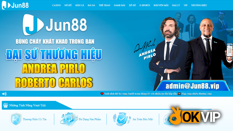 Jun88 Vip - Đối Tác OKVIP: Thiên Đường Cá Cược Đỉnh Cao